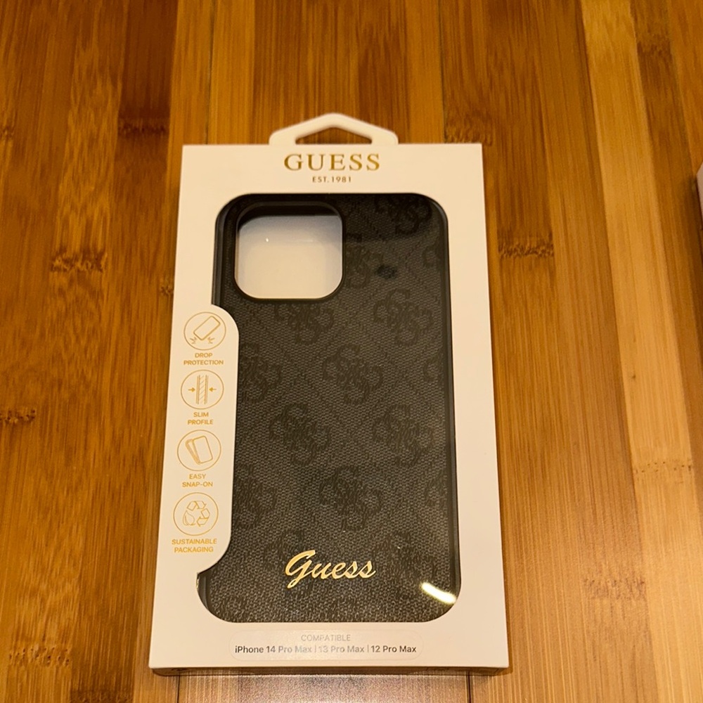 Guess Black Phone Case for iPhone